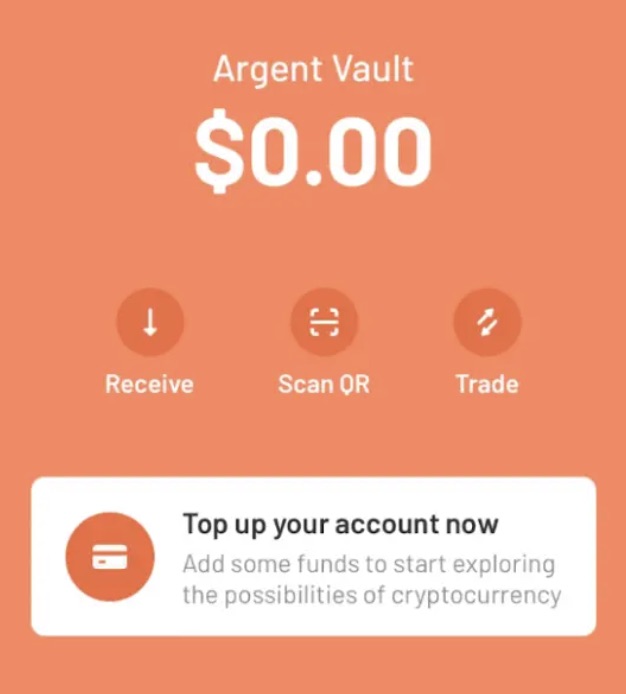 argent wallet review vault