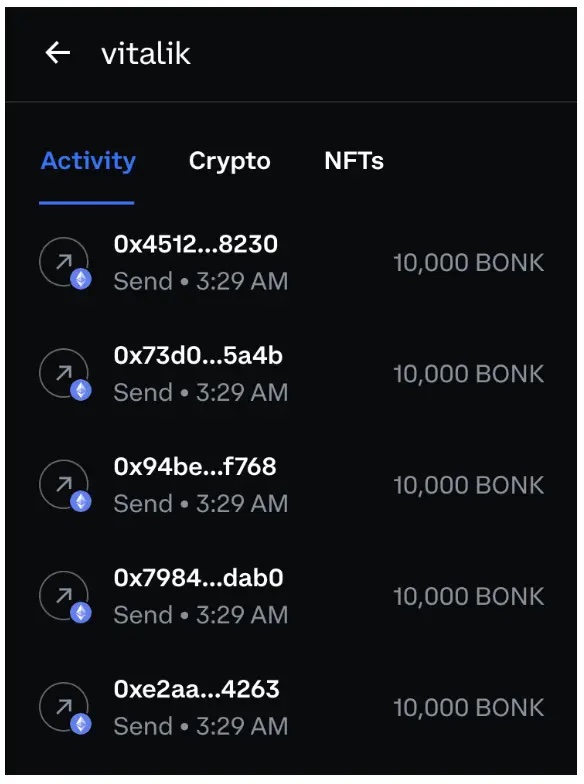 Sending crypto to someone on Coinbase wallet