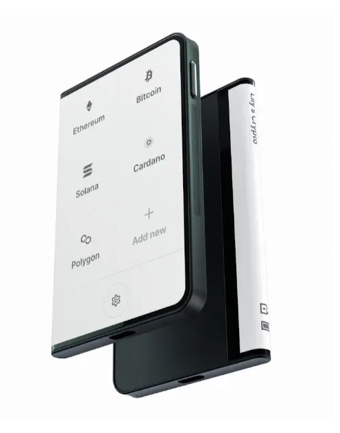 An image of the Ledger Stax wallet