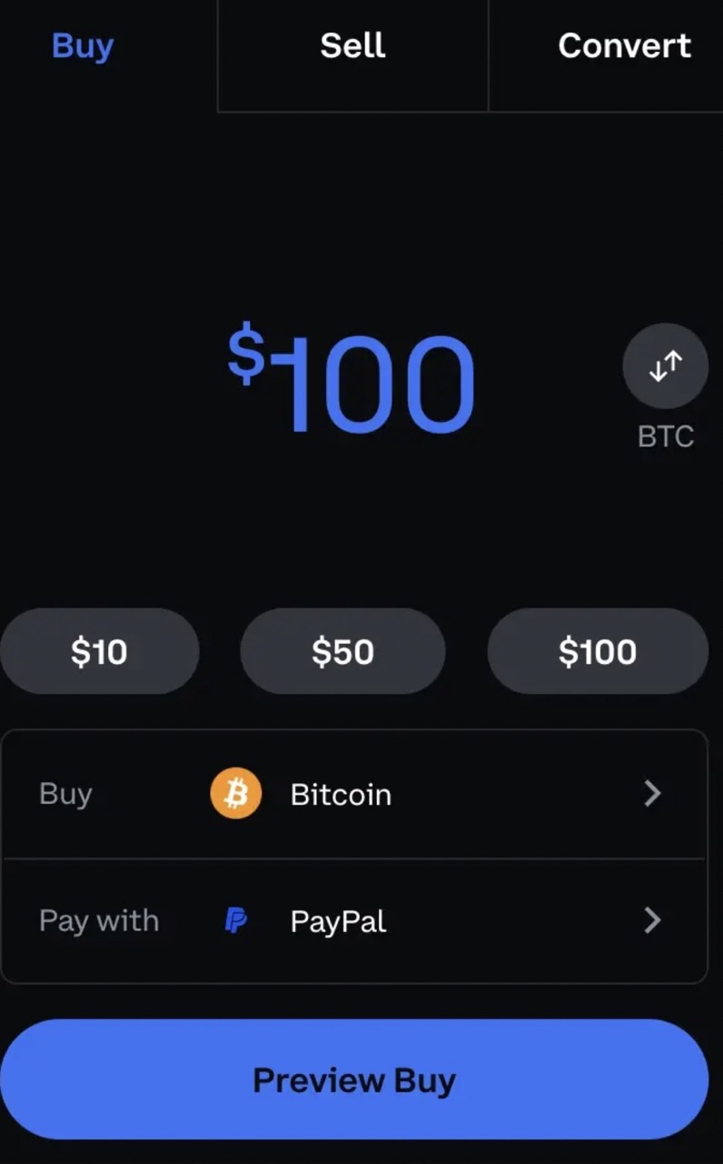 Buying BTC on PayPal