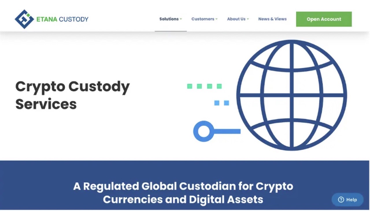 Etana crypto custody website
