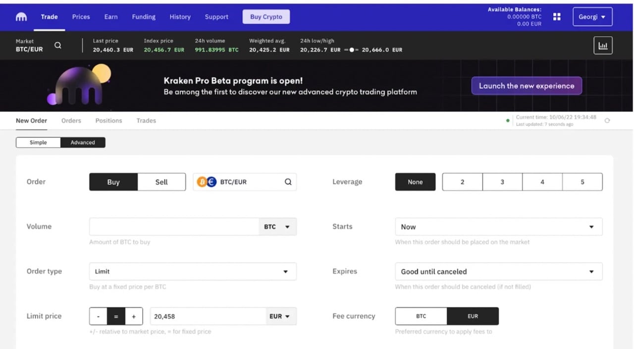 Crypto OTC trading on Kraken