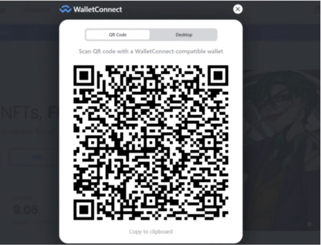 Connect wallet on X2Y2
