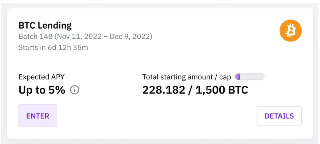 Lending BTC With Cake DeFi