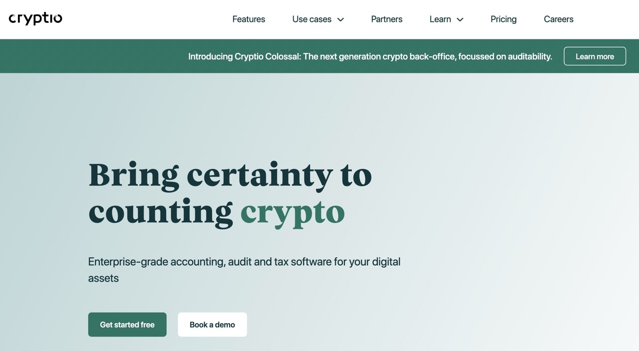 Cryptio crypto accounting software