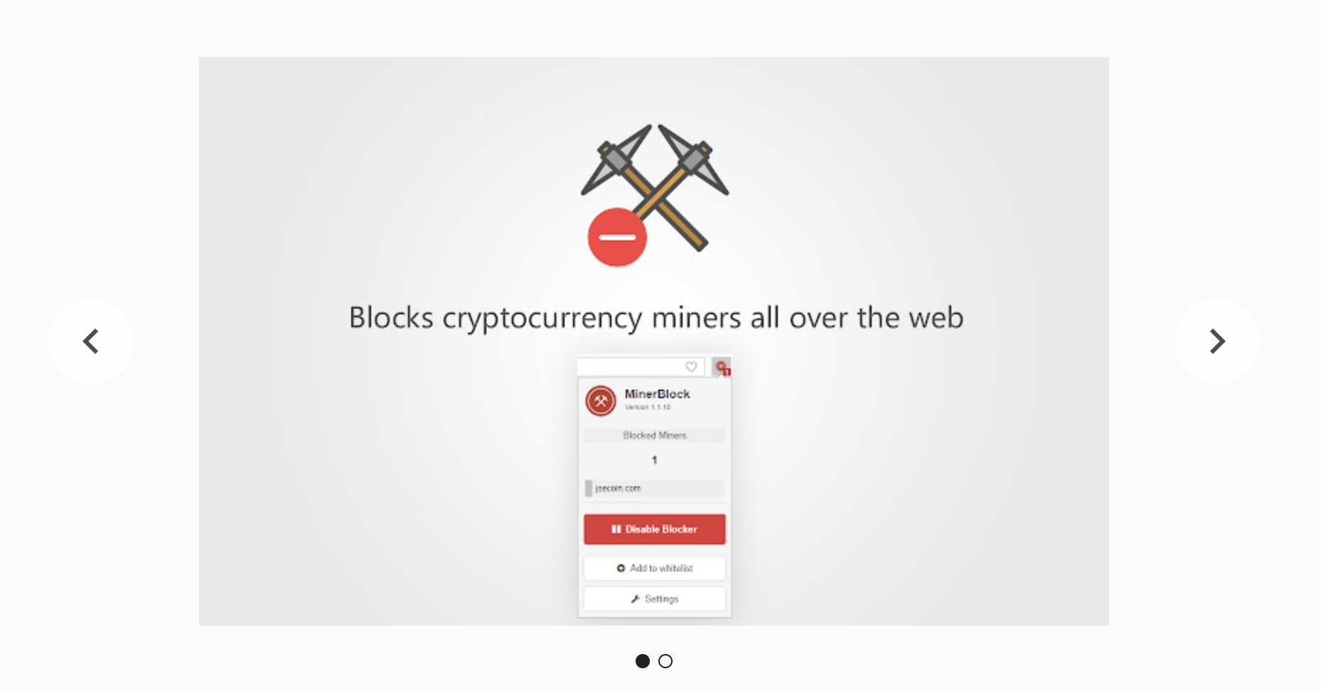 MinerBlock browser extension 