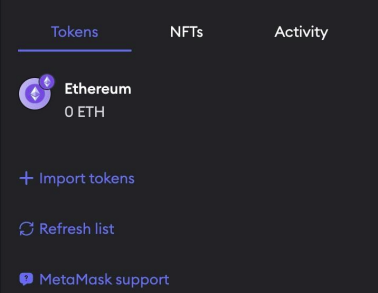 Holding tokens on MetaMask