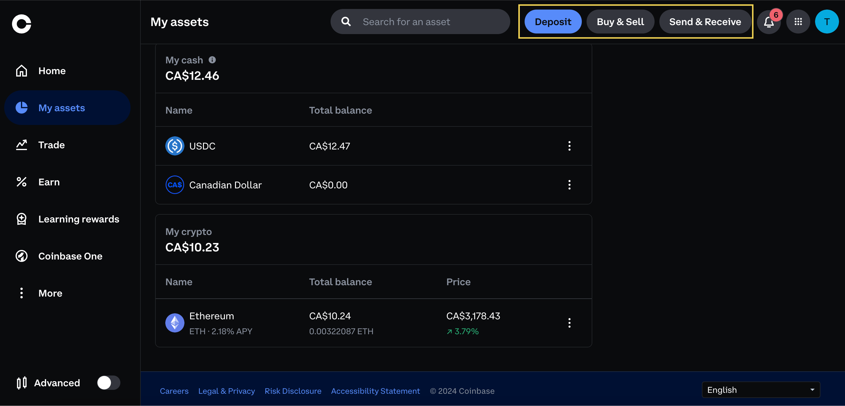Buy ETH